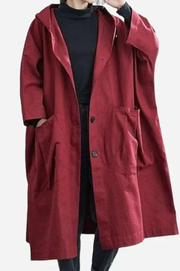 Zilo™ | Veste de Pluie Oversize Bordeaux